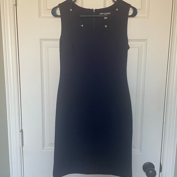 Karl Lagerfeld Navy Blue Dress Size 0 - Picture 1 of 5